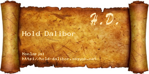 Hold Dalibor névjegykártya